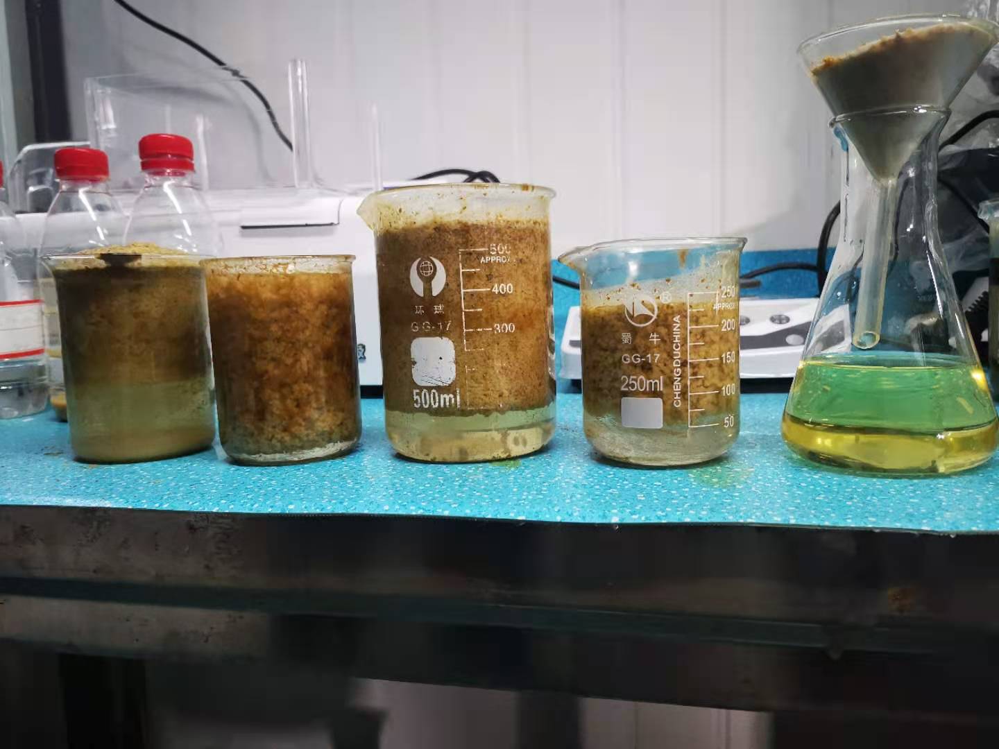 切削液廢水預處理實驗